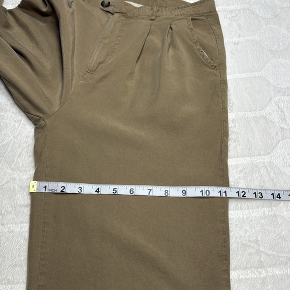 Thread & Supply Women’s Tan Wide Leg Cone Pocket Pants Size M High Waist - Picture 10 of 12